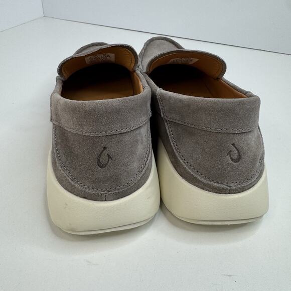 Men\'s Olukai KA\'A Loafer Slip-on Shoes Cooler Grey Suede US Size 10M NEW main image 5